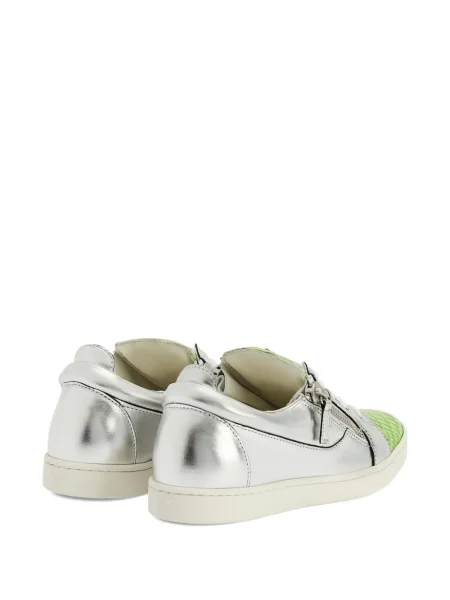 Sneakerși Giuseppe Zanotti din piele gri