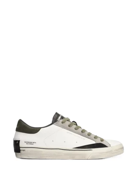 Sneakerși Crime London zdrențuiți alb