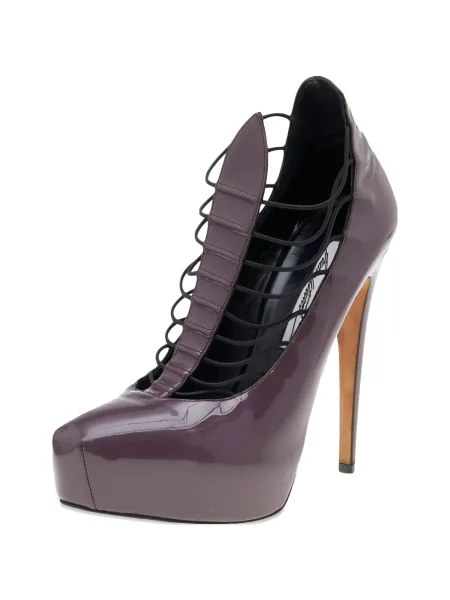 Pantofi cu toc Brian Atwood cu platformă violet