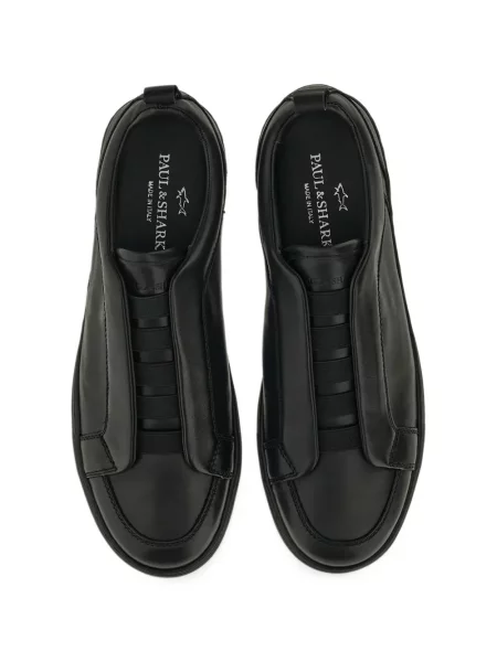 Δερμάτινη κιλότα Paul & Shark slip-on μαύρο