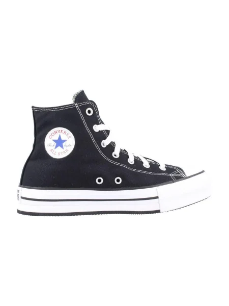 Členkové topánky Converse na platforme čierna