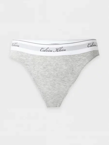 Calvin Klein Underwear Tanga gri amestecat / negru alb