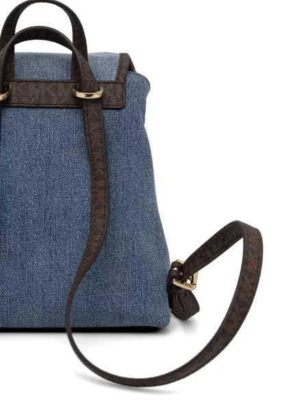 Cu centură rochie Michael Kors Collection din piele cu cataramă negru