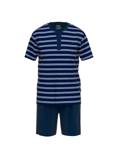 CECEBA Rövid pizsama kék / tengerészkék fehér