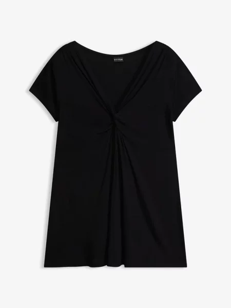 T-shirt z mieszanki czarna