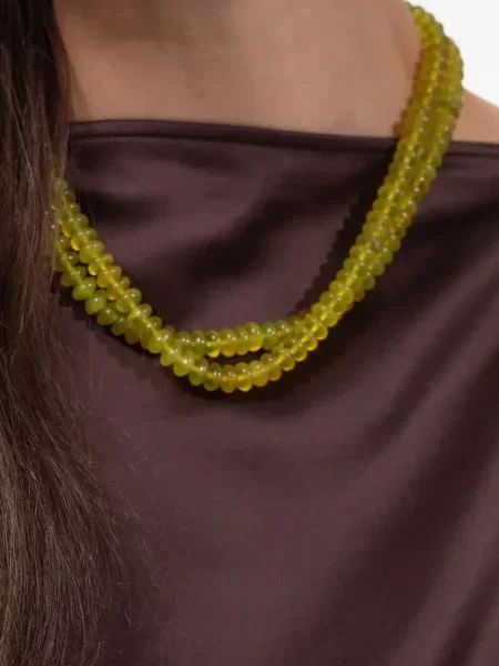 Colier Jennifer Behr cu mărgele galben