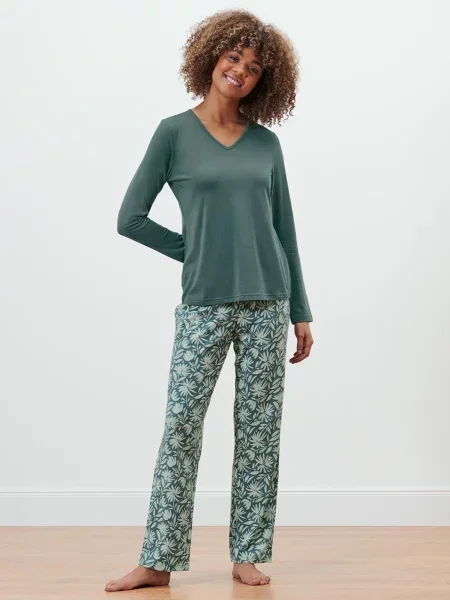 Верх піжами Tchibo бірюзовий бавовна/поліестер