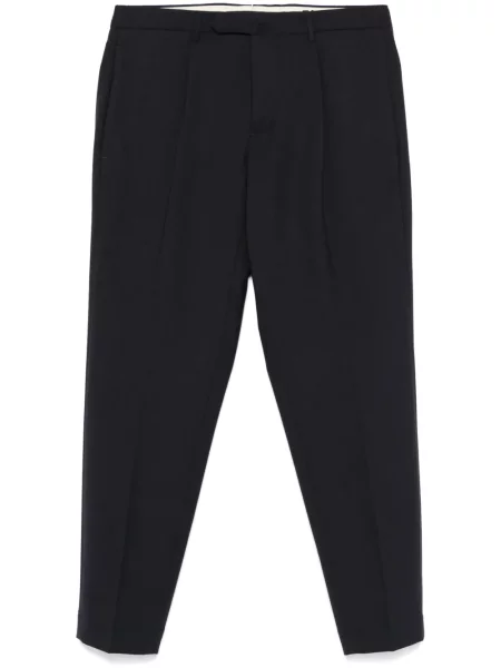 Pantaloni Dell'oglio plisate albastru