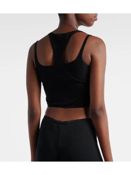 Top Gucci din jerseu negru