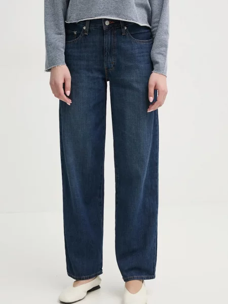 Levi's jeansy BAGGY DAD medium waist niebieskie