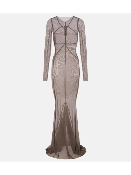Rochie Rick Owens din tul gri