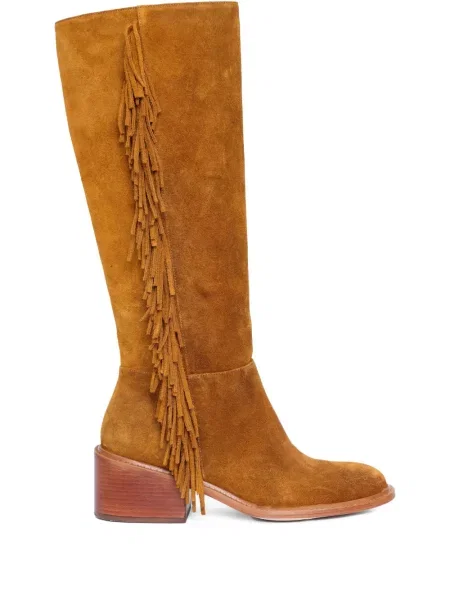 Semišové kozačky Sarah Chofakian hnědé