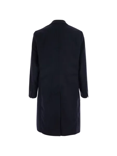 Dvouřadý kabát Emporio Armani modrý