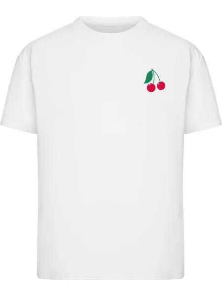 Miss Tee Tricou Cherry Blossom verde / roz pal / roșu cireș / natural alb