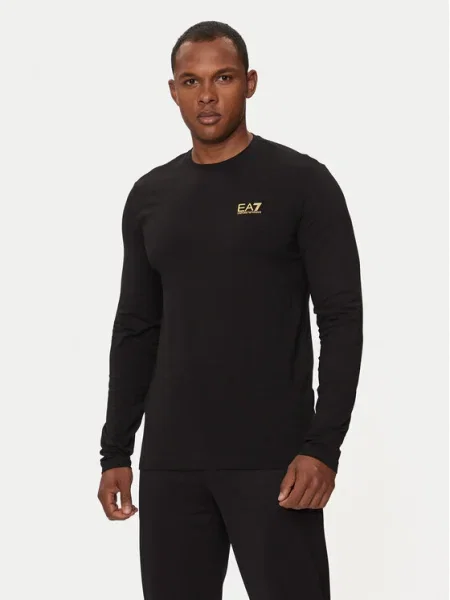 Tricou mânecă lungă Ea7 Emporio Armani negru