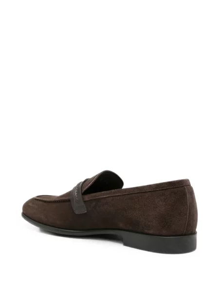 Szarvasbőr loafer Ferragamo barna