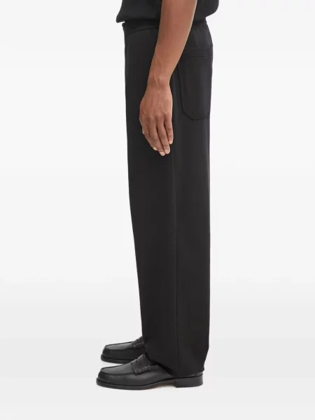 Pantaloni Helmut Lang alergare cu autograf negru