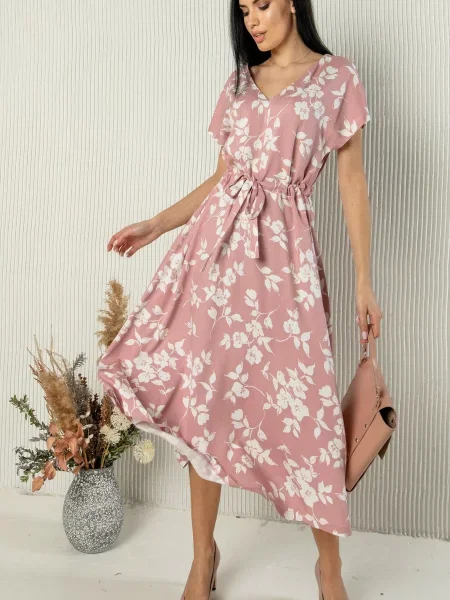 Платье миди Rimari с принтом