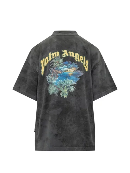 Tricou Palm Angels cu imagine gri