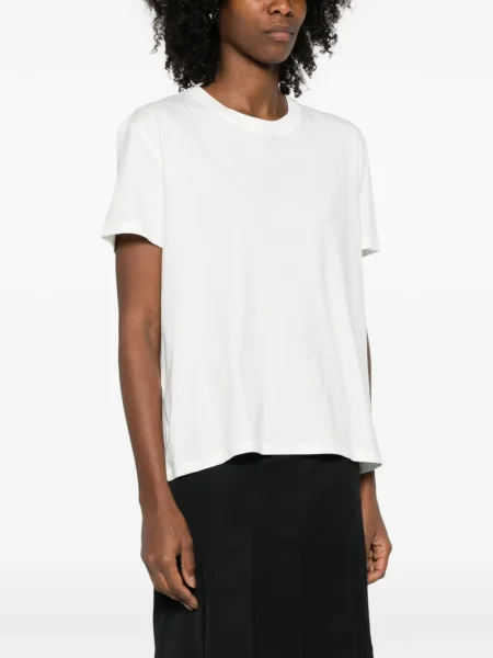 Tricou Our Legacy cu decolteu rotund alb