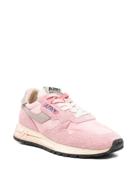Sneakerși Autry din piele de căprioară roz