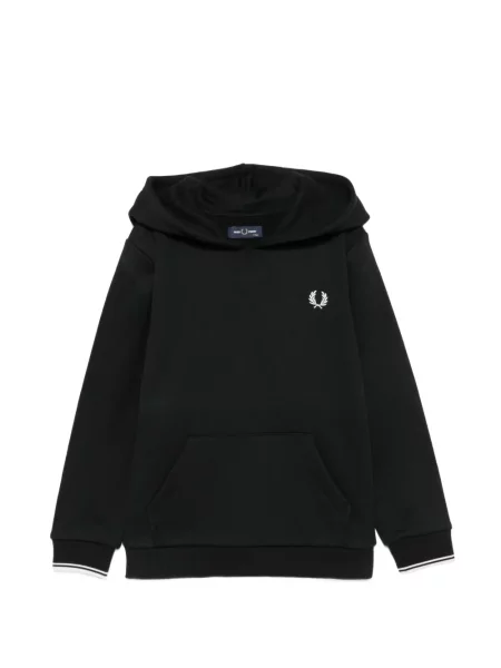 Bluza z kapturem dziecięca Fred Perry czarna