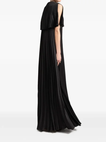 Rochie maxi Gemy Maalouf plisată de costum negru