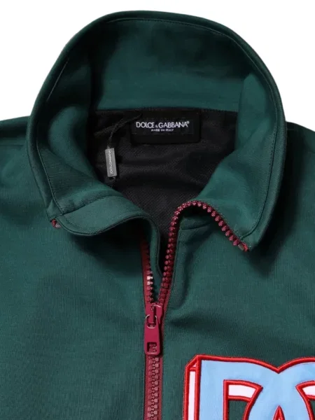 Geacă Dolce & Gabbana cu autograf verde