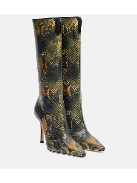 Kožené kozačky Jimmy Choo