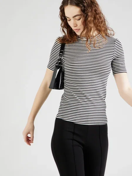 Soft Rebels Tricou Fenja negru alb