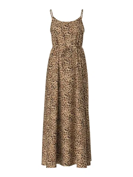 PIECES Rochie PCFRANAN maro caramel / maro cappuccino negru