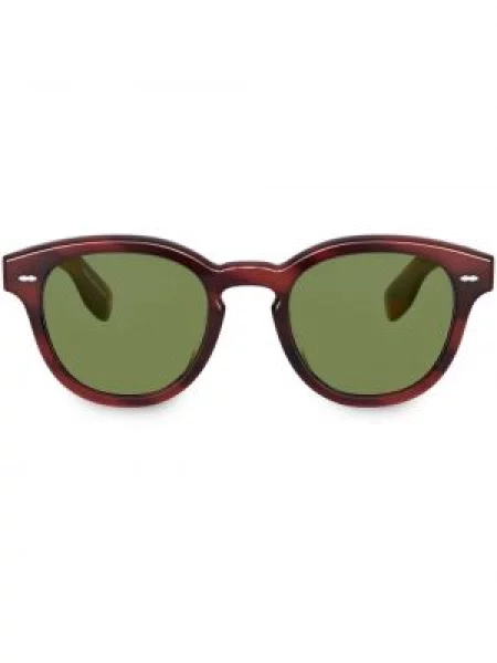 Saulės akiniai Oliver Peoples žalia