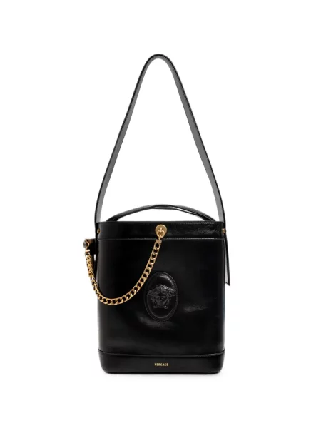 Geantă Versace din piele negru