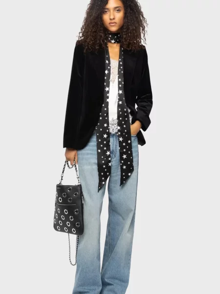 Бархатный пиджак Zadig&voltaire черный