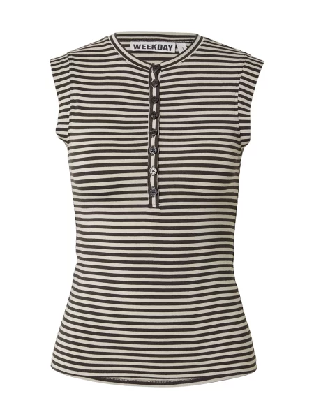 WEEKDAY Top Ella bazalt / deschis gri