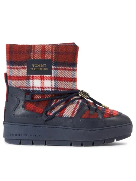 Tommy Hilfiger Buty Kobieta Wielobarwność 36 EU Kratkie Botki niebieskie
