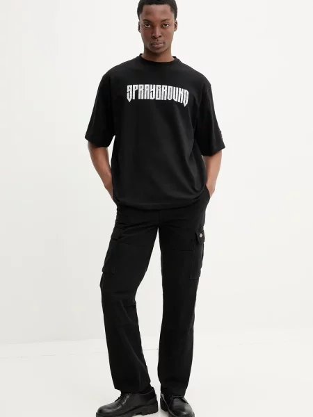 Sprayground t-shirt z nadrukiem czarny