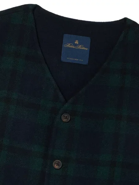 Vestă Brooks Brothers în carouri albastru