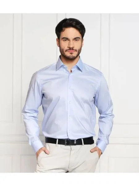 BOSS BLACK Cămașă | easy iron negru