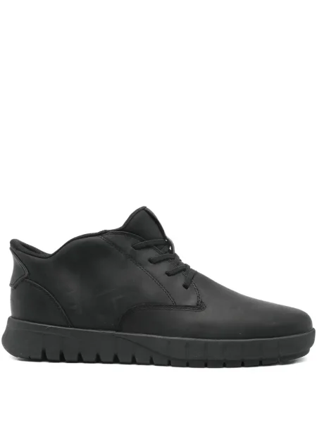 Botine Geox cu șireturi din dantelă negru