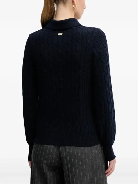 Top Barbour tricotate albastru