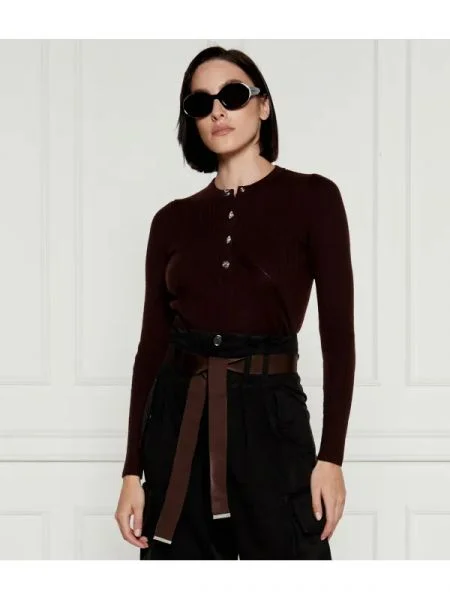 Pinko De lână pulover SERAFINO maro