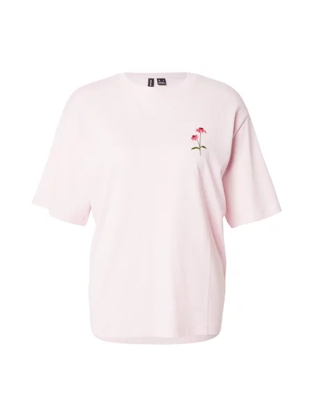 VERO MODA Tricou VMPAULINA THEA verde stuf / roz / roz pal / carmin roșu