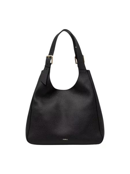 Furla torebka tote skórzana Dora L Tote czarna