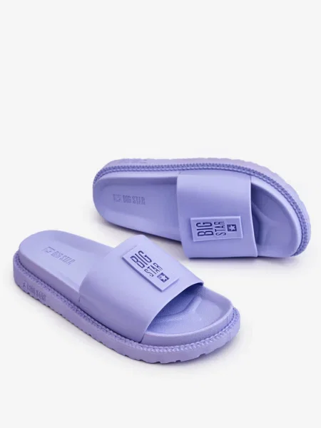 Natikači Big Star Shoes s platformo modra