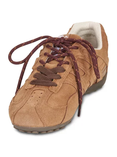 Pantofi Geox cu model piele de șarpe maro