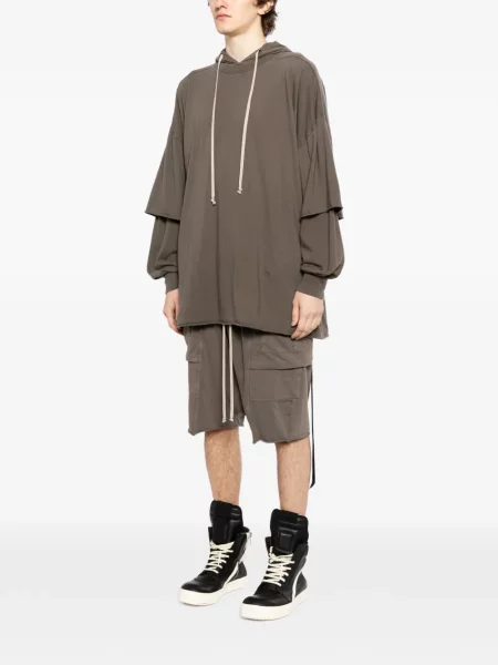 Hanorac cu glugă Rick Owens Drkshdw maro