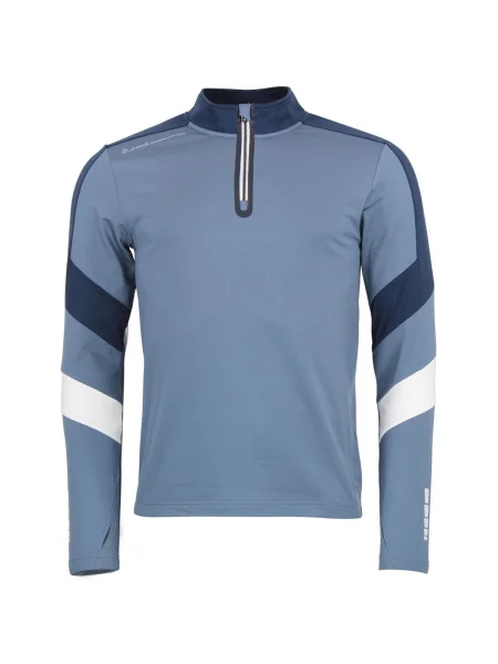 Tricou mânecă lungă Peak Mountain albastru