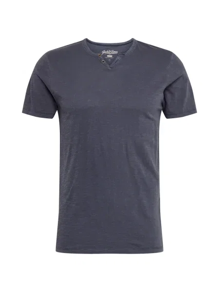 JACK & JONES Tricou SPLIT porumbel albastru