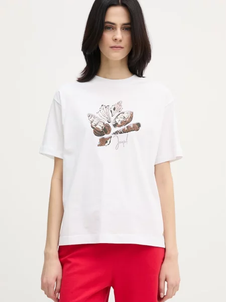 JOOP! Tricou Tristiane maro / negru alb